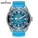 Тактичний годинник North Edge Triton-Ti Titanium Blue для дайвінгу сонячний заряд