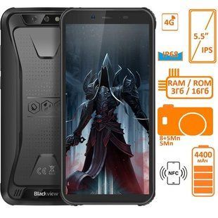 Фото: Смартфон Blackview BV5500 Pro 3/16GB DUALSIM Black OFFICIAL UA