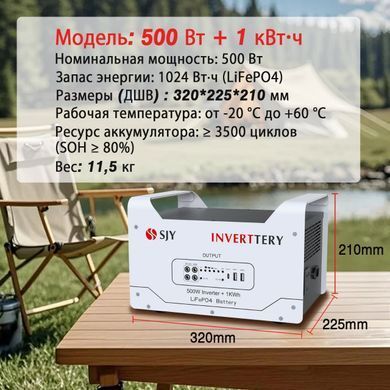 Фото: Зарядная станция SJY 1004 Втч/500Вт с функцией ИБП Гарантия 12 мес