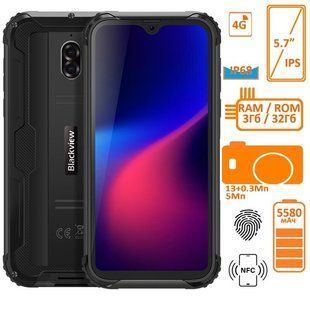 Фото: Смартфон Blackview BV5900 3/32GB DUALSIM Black OFFICIAL UA