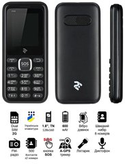 Фото: Мобильный телефон 2E S180 DualSim Black