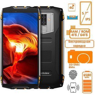 Фото: Смартфон Blackview BV6800 Pro 4/64GB DUALSIM Yellow OFFICIAL UA
