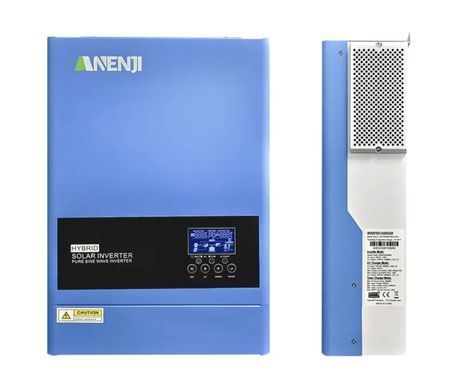 Фото: Інвертор гібридний Anenji ANJ-6200-48V-WIFI, 48В/6200Вт (безперебійник, UPS, ДБЖ)