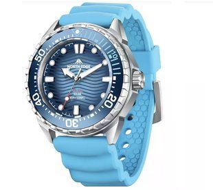 Фото: Тактичний годинник North Edge Triton Blue для дайвінгу сонячний заряд