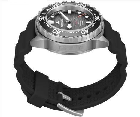 Фото: Тактические часы North Edge Triton Black для дайвинга солнечный заряд