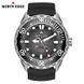 Тактичний годинник North Edge Triton-Ti Titanium Black для дайвінгу сонячний заряд