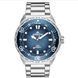 Фото: Тактические часы North Edge Triton Blue для дайвинга солнечный заряд (стальной браслет)